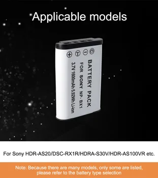 For sony NP-BX1 NP-BX1 Batteri + Oplader Til Sony DSC-RX100 X3000 IV HX300 WX300 HDR-AS15 X3000R MV1 AS30V HDR-AS300