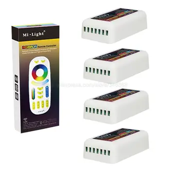 Miboxer RGB CCT (RGB+Cool White+Varm Hvid) Controller-DC12-24V FUT039 + Milight 2,4 G RF Trådløs RGB+CCT 4-Zone Touch-Fjernbetjening