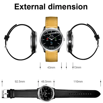 LIGE EKG-PPG smart ur pulsmåler blodtryk smartwatch ekg-display Sleep Fitness Tracker Smartwatch Android, IOS