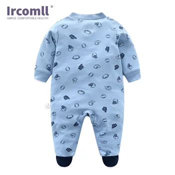 Ircomll Spædbarn Nyfødte Baby Boy Tøj i Bomuld leopard print Jumpsuits Tøj Baby Footies til 2018 Foråret Baby Body
