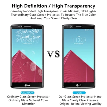 2stk 2.5 D 0.26 mm 9H Premium Hærdet Glas Til LG G4 H818 H815 H810 F500 VS999 Skærm Protektor beskyttende film Til LG G4 *