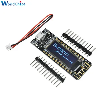 ESP8266 WIFI-Chip, 0.91 tommer OLED CP32 mb Flash ESP 8266 Modul Internet af ting Bord PCB for NodeMcu til Arduino IOT