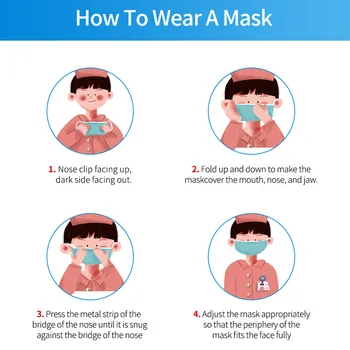 10/20/50/100/200PCS Børn Maske PM2.5 Anti-støv Sikkerhed Masker Til Kim Beskyttelse af Børn, Sundhed Beskyttende ansigtsmaske Munden Dække