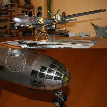 1:47 DIY 3D B29 Superfortress Bombefly Fly Papir Model Samle Hånd Arbejde Puzzle Spil DIY Børn Toy Denki & Lin