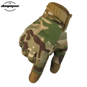 Camouflage Taktiske Handsker Militær Hær Paintball Airsoft at Skyde Full Finger Handsker Anti-skid Klatring, Vandring Handsker