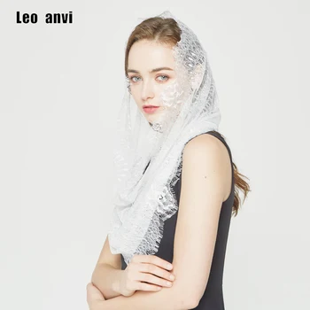 Leo anvi luksus mærke kvinder blonde hår hijab headtie sjal hoved tørklæde Kirkens bøn bryllup foulard cheveux szaliki jeg chusty