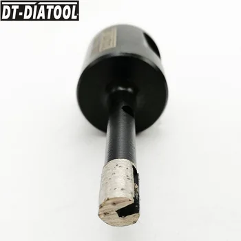 DT-DIATOOL 2stk Dia 8mm Våd Svejset Fast segmenteret Diamant Boring hulsav Core Bits til boring hårdt Granie med M14 gevind