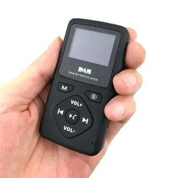 DAB Digital Radio, Bluetooth 4.0 Personlige Lomme FM Mini Bærbar Radio MP3 Øretelefon Micro-USB til Hjemmet