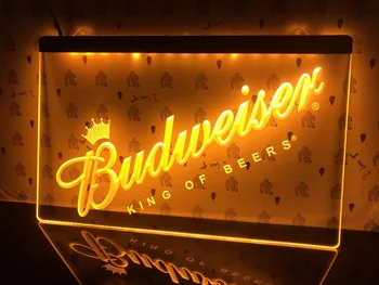 002 Budweiser-Øl Bar Pub Club NYE led-Lys Tegn