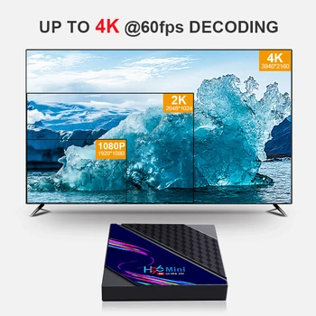Smart TV-Boksen H96 MINI RK3318 Android 10.0 4K Dobbelt WIFI Trådløse TV Set-top-Boks 16/8 GB-TV Set-Top-Boks Til Youtube Media Player
