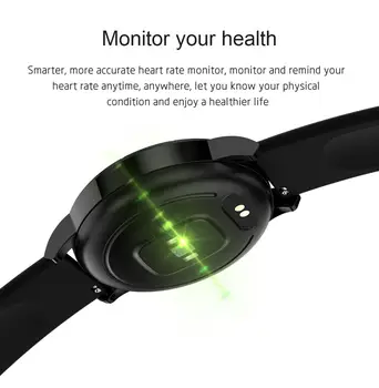 Farveskærm, der Understøtter Bluetooth-Forbindelse, Smart Ur til Mænd Med puls, Blodtryk Smartwatch Til IOS Android