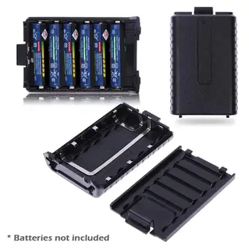 6X AAA Udvidet Batteri Sag Boks til BAOFENG UV-5R 5RA 5RB 5RC 5RD 5RE Batteri Kasse Kan Indeholde 6 AAA Batterier (Ikke Inkluderet)