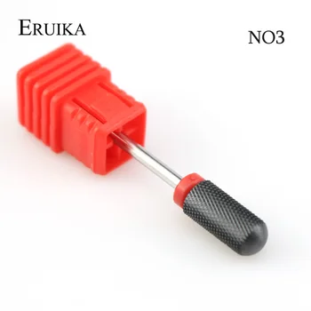 ERUIKA Balck Keramiske Negle Boret Fræser til Manicure Elektrisk Maskine Tilbehør Rotere neglefile Nail Art Værktøj
