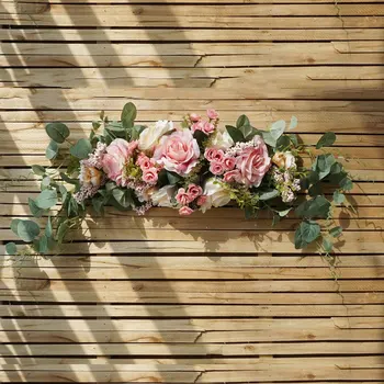 Europæisk stil overligger væggen hænger hjem simulering garland dør dekoration silke blomst tabel blomster dekoration