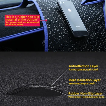 Dashboard Dækker Beskyttende pude til Kia Sportage 2016 2017 2018 2019 2020 QL Bil Tilbehør Dash Board Parasol Anti-UV-Tæppe
