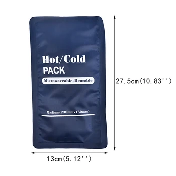200ml Bløde Genanvendelige Hot Cold Pack Terapi Gel Pad Ice Køling Varme Puder Akut smertelindring Sport Komprimere Mikrobølgeovnen
