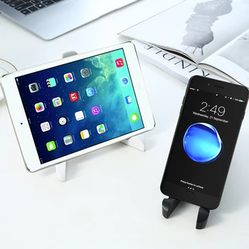 Foldbar Tablet Telefon Holder Stand for iPad, iPhone 11 Pro 8 7 XR-X-Skrivebordet Fleksibel Bruser Trekant, Mobilt Stativ, Holder Til Telefon