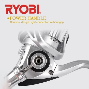 RYOBI ZEUS HPX Spinning-Fiskeri Hjuls 1000-8000 Gear 5.1:1/5.0:1 6+1BB Antal Træk 6kg-12kg Power Håndtag og Konb Reel Fiskeri