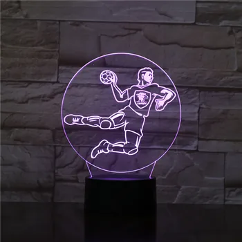 Håndbold 3D Led-Lampe 7 Farve Nat, Lamper Til Børn, Tryk på Usb Tabel Lampara Lampe Baby Sove Nightlight Værelses Lampe Drop Skib