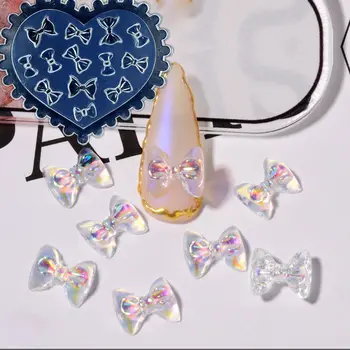 1 stk Butterfly Sløjfe Blomst 3D Akryl Negle Skimmel Palace Nail Art Dekorationer DIY Design Silikone Hjertet Nail Art