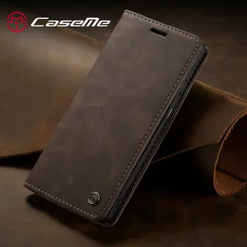 CaseMe Oprindelige Sag For OnePlus 7 Pro Luxury Stå Magnet Læder Telefonens Cover med Magnetisk Flip Wallet For Et Plus 7Pro Retro-Sag