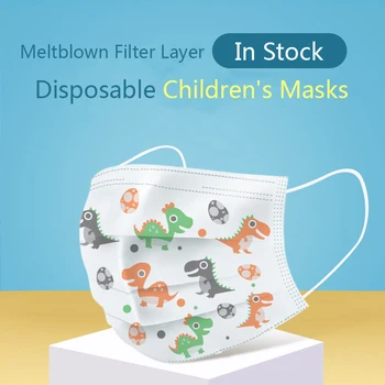 Høj Kvalitet Disponible 3 Lag Smelteblæst Ikke-Vævet Maske, Filter Børn Munden Maske Øre Hængende Åndbar Barn Ansigtsmasker