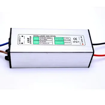 LED Driver 30w 20w 40w 50w 100w belysning transformere strømforsyning adpater IP67 vandtæt AC85-265v gratis fragt 1stk