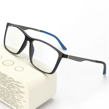 Store Ramme Aluminium Magnesium Læsning Briller til Mænd, Kvinder Progressive Multi-fokus Anti-blå Lys Ældre Langsynede Briller