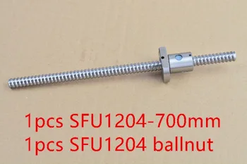 Diameter 12mm kuglespindel RM1204 længde 700 mm og SFU1204 møtrik CNC engraving machine 1stk