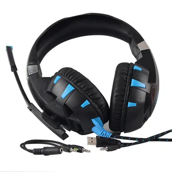 ONIKUMA Casque PS4 Gaming Hovedtelefoner PC Gamer-Stereo-Headset med Mikrofon + Pro-Kabel USB Gaming Mus