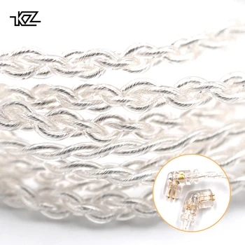 KZ ZSN Replaceble Sølv Forgyldt Opgraderede Kabel Med 3,5 mm 2Pin Stik KZ ZSN Kabel, der Kun Brug For KZ ZSN ZSN PRO