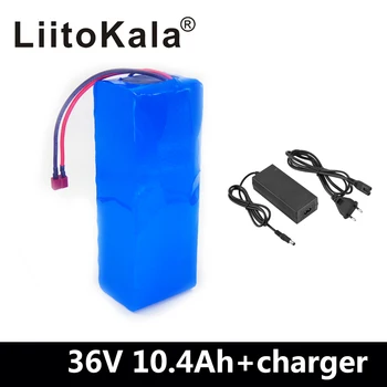 LiitoKala 36V 10.4 AH Elektrisk Cykel Batteri Indbygget 20A BMS Lithium Batteri 36 Volt med 2A ebikes Batteri