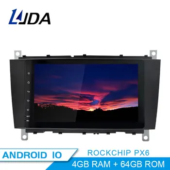 Android-10.0 PX6 4G RAM Bil Radio Afspiller GPS til Mercedes Benz SLK Class R171 SLK200 SLK280 SLK300 SLK350 SLK55 2004-2011 Ingen DVD