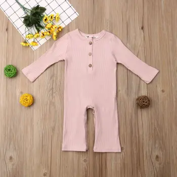 Nyfødte Baby Dreng Sparkedragt, Blomstret Solid Langærmet Buksedragt Outfits Sæt Tøj Afslappet Baby Tøj