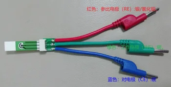 Serigrafi Elektrode Adapter, Elektrokemiske Tre-elektrode Guld -, Carbon-Elektrode, Universal Elektrode Interface