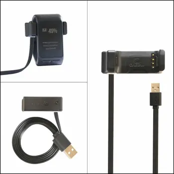 USB USB Data Kabel-Opladning Cardle Oplader og USB-datakabel Erstatning for Garmin Vivoactive HR-pulsmåler, GPS Smart