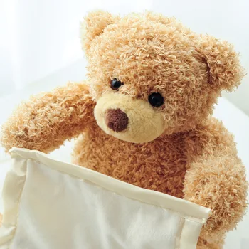 30cm Teddy Bear Spiller Skjule Søge Dejlige Fyldte Kids Fødselsdag Xmas Julegave Elektrisk Musik Bære Plys Legetøj