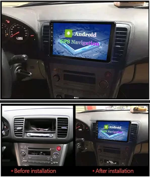 Navigator-Car Multimedia-Afspiller Intelligent HD Kapacitiv Skærm, Audio-Video-Hands Free DVD For Subaru Legacy Outback