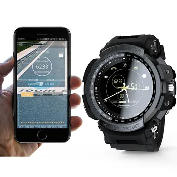 Lokmat Ur, Smart Ur Mænd Sport Trænings-og Udendørs Digital Smartwatch Skridttæller Opkald Alarm Påmindelse til iOS Android-Telefon