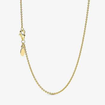 925 Sterling Sølv Halskæde i Sølv Rose Gold Classic karabinlås Kæde Egnet til kvinder, DIY med dekoration