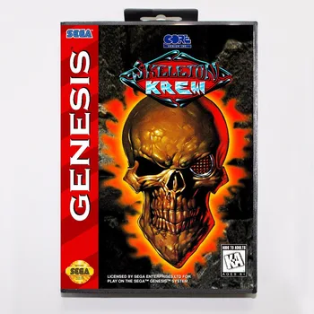 Skelet Krew Spil Patron, 16 bit MD Spillet Kort Med en Retail Box Til Sega Mega Drive Til Genesis