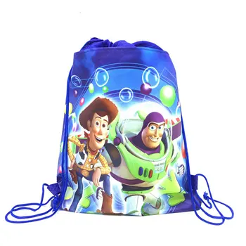 6/12/24/30STK Disney Toy Story Tema snøre posen børn rejser skole taske fødselsdag part indretning af ikke-vævet stof gave poser