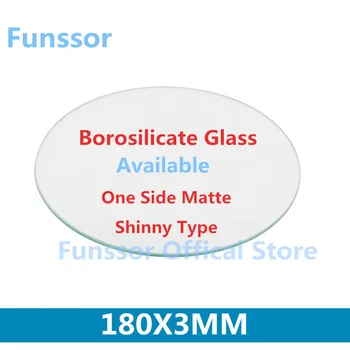 Funssor 180mm runde borosilikatglas plade 3 mm Tykkelse For DIY Delta 3D-Printer