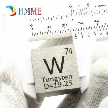 Wolfram Blok W Cube Tæthed 99.95% Ren for Element Indsamling Hånd Lavet DIY Hobby Håndværk Vise 10mm 15mm 20mm 25mm Almindelig