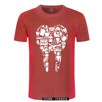 Sjove Tand, Tænder Tandlæge Print T-shirt til Sommeren mænds Bomuld kortærmet T-Shirt Afslappet pige Hip Hop t-Shirts Harajuku Streetwear