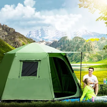 2020 Ny Stil, Høj Kvalitet, Dobbelt Lag 6-8 Automatisk Camping Med Sne Nederdel Part Familie Udendørs Telt Carpas