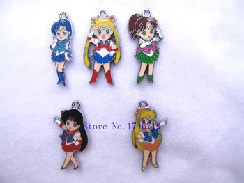Hot Salg 20 stk Tegnefilm Japansk Anime Sailor Moon Charme Vedhæng DIY Smykker at Gøre Tilbehør For den Bedste Gave PV-21