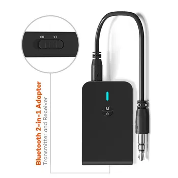 5.0 Bluetooth-Adapter Wireless Audio Bluetooth-Sender-Modtager til PC, Bil TV 3,5 mm AUX-Musik Modtager Afsender Adaptador