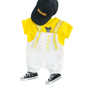 Nye Sommer Baby Boy Tøj til Børn i Pige Bomuld Tegneserie T-Shirt, Arbejdstøj 2Pcs/set Toddler Modetøj Børn Træningsdragter