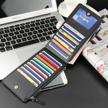 Engros-Pris Klassiske Long Stil, Kvalitet Ultratynde Bank Kort Sæt Mænds Multi Bits Kreditkort Indehaveren Stor Kapacitet Tegnebog